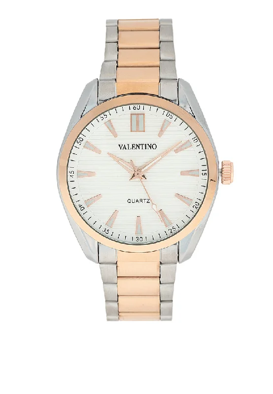 Valentino 20122456-WHITE DIAL Stainless Steel Strap Analog Watch for Men