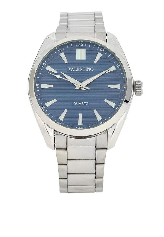 Valentino 20122458-BLUE DIAL Stainless Steel Strap Analog Watch for Men