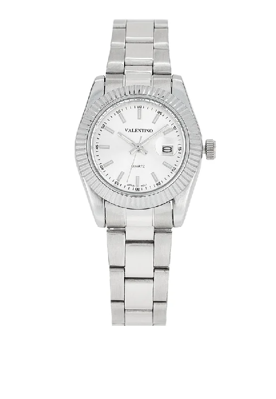 Valentino 20122469-SILVER DIAL Stainless Steel Strap Analog Watch for Women