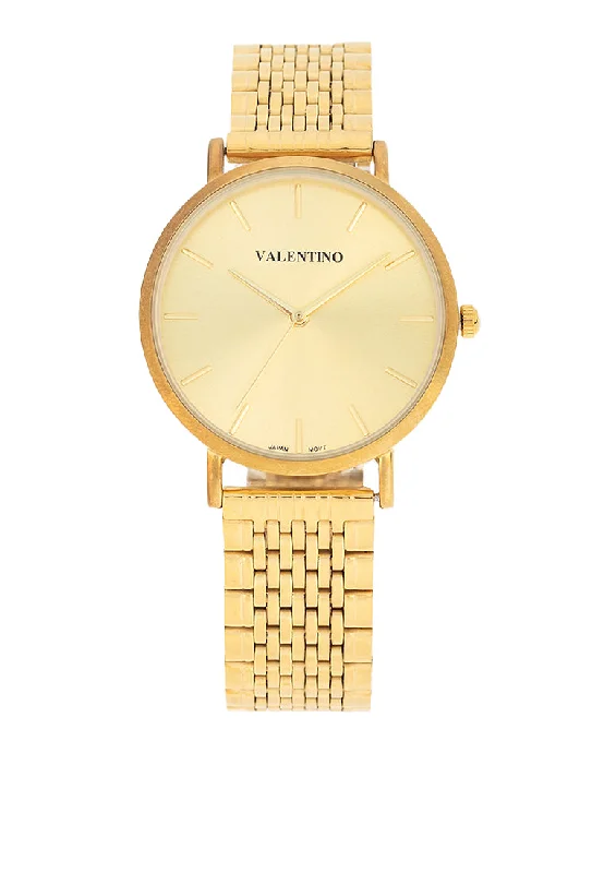 Valentino 20122473-GOLD DIAL Stainless Steel Strap Analog Watch for Men